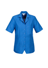 Biz Collection S265LS Oasis Womens Overblouse in Electric Blue
