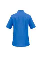 Biz Collection S265LS Oasis Womens Overblouse in Electric Blue - back view