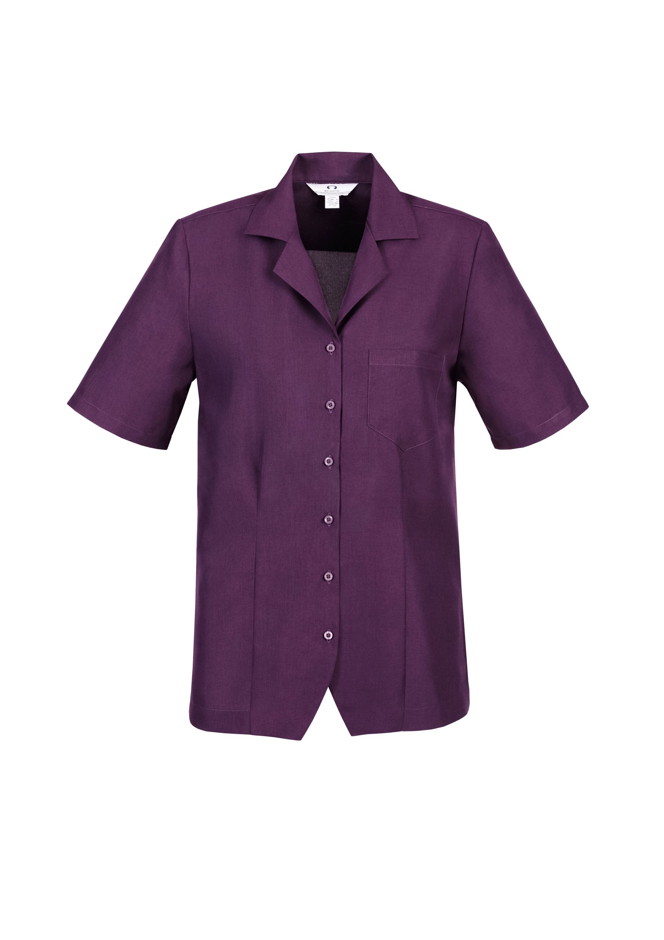 Biz Collection S265LS Oasis Womens Overblouse in Grape