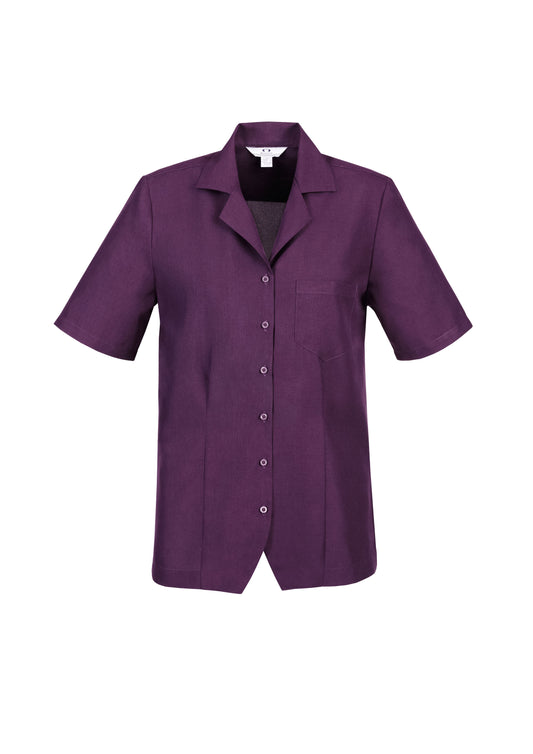 Biz Collection S265LS Oasis Womens Overblouse in Grape