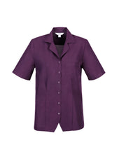 Biz Collection S265LS Oasis Womens Overblouse in Grape