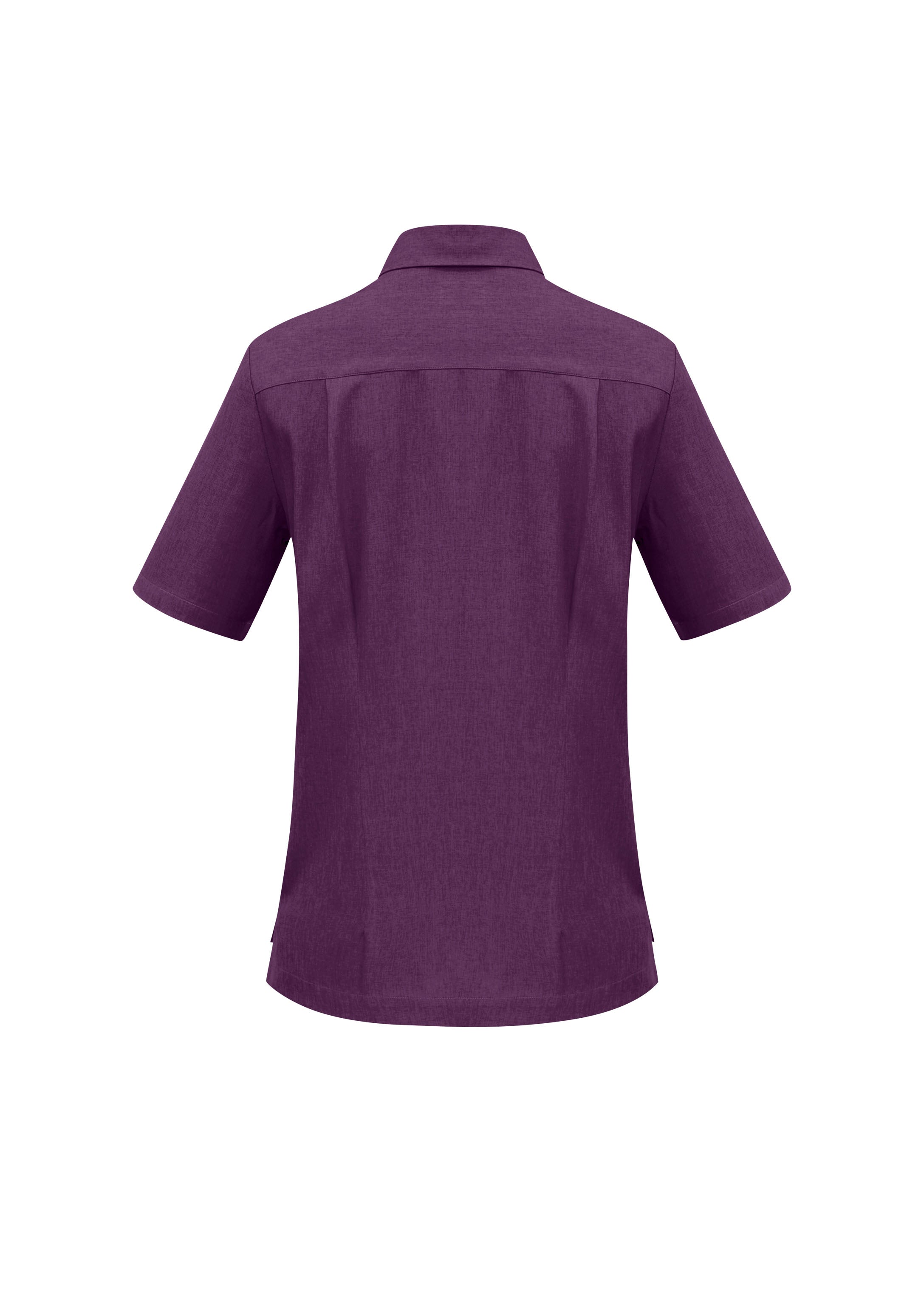 Biz Collection S265LS Oasis Womens Overblouse in Grape - back view