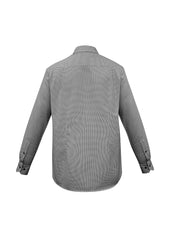 Biz Collection S267ML Edge Mens Long Sleeve Shirt in Black - back view