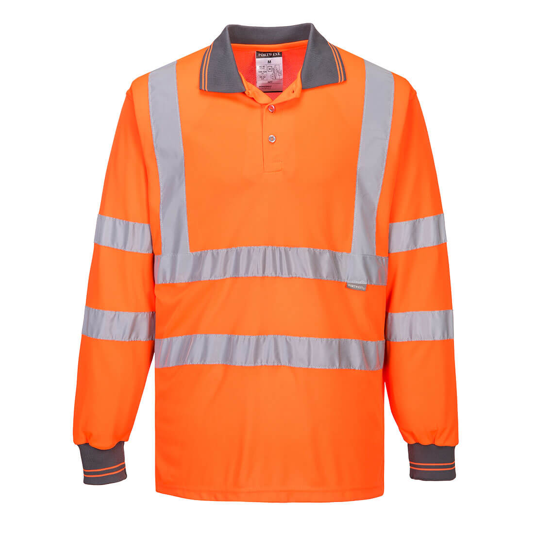 Hi-Vis Polo Shirt L/S - S277 - Portwest-0