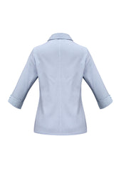 Biz Collection S29521 Ambassador Womens 3/4 Sleeve Shirt in Blue - back view