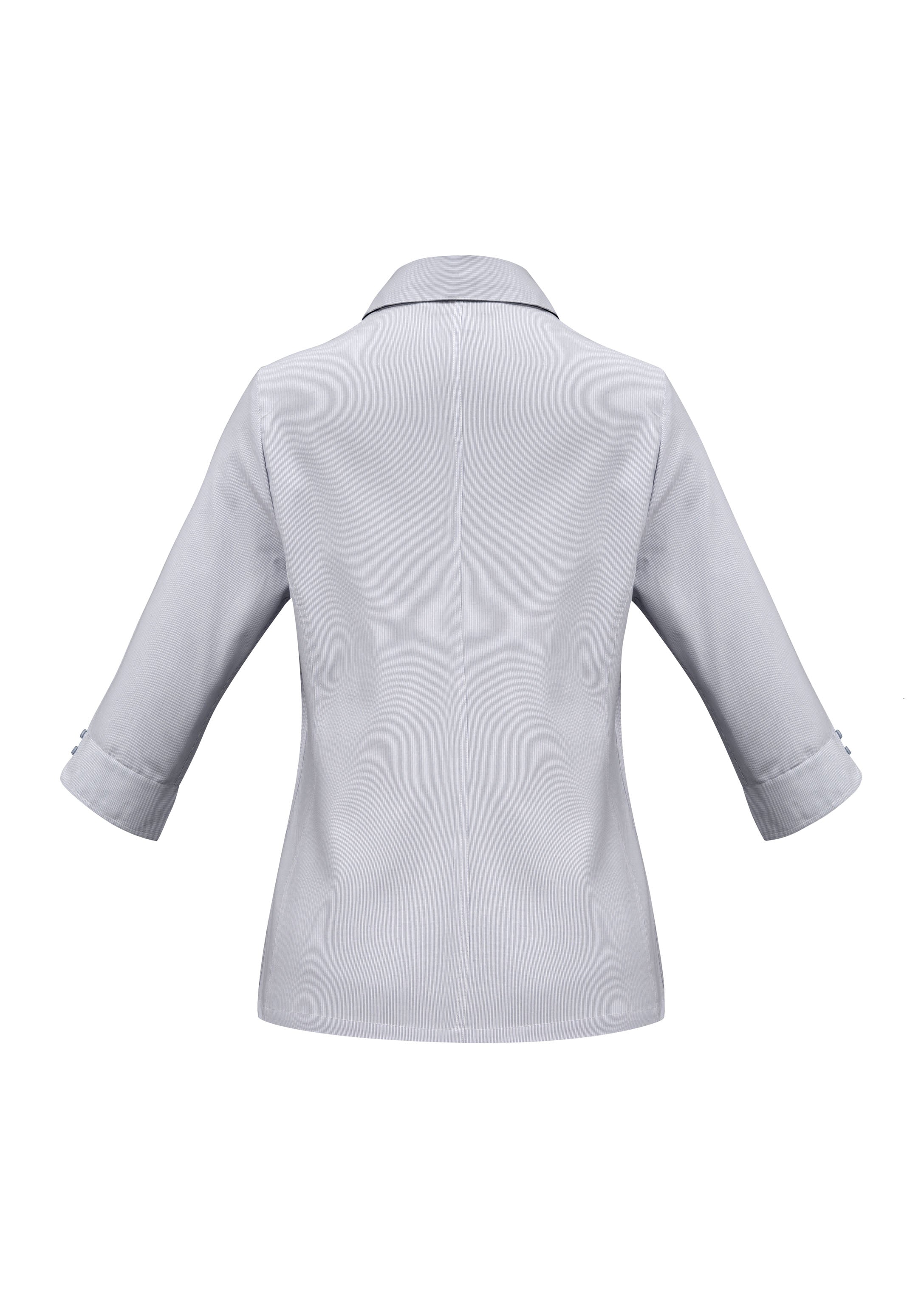 Biz Collection S29521 Ambassador Womens 3/4 Sleeve Shirt in Silver Grey - back view