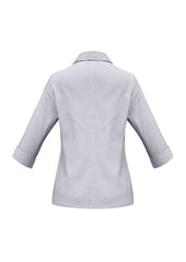 Biz Collection S29521 Ambassador Womens 3/4 Sleeve Shirt in Silver Grey - back view