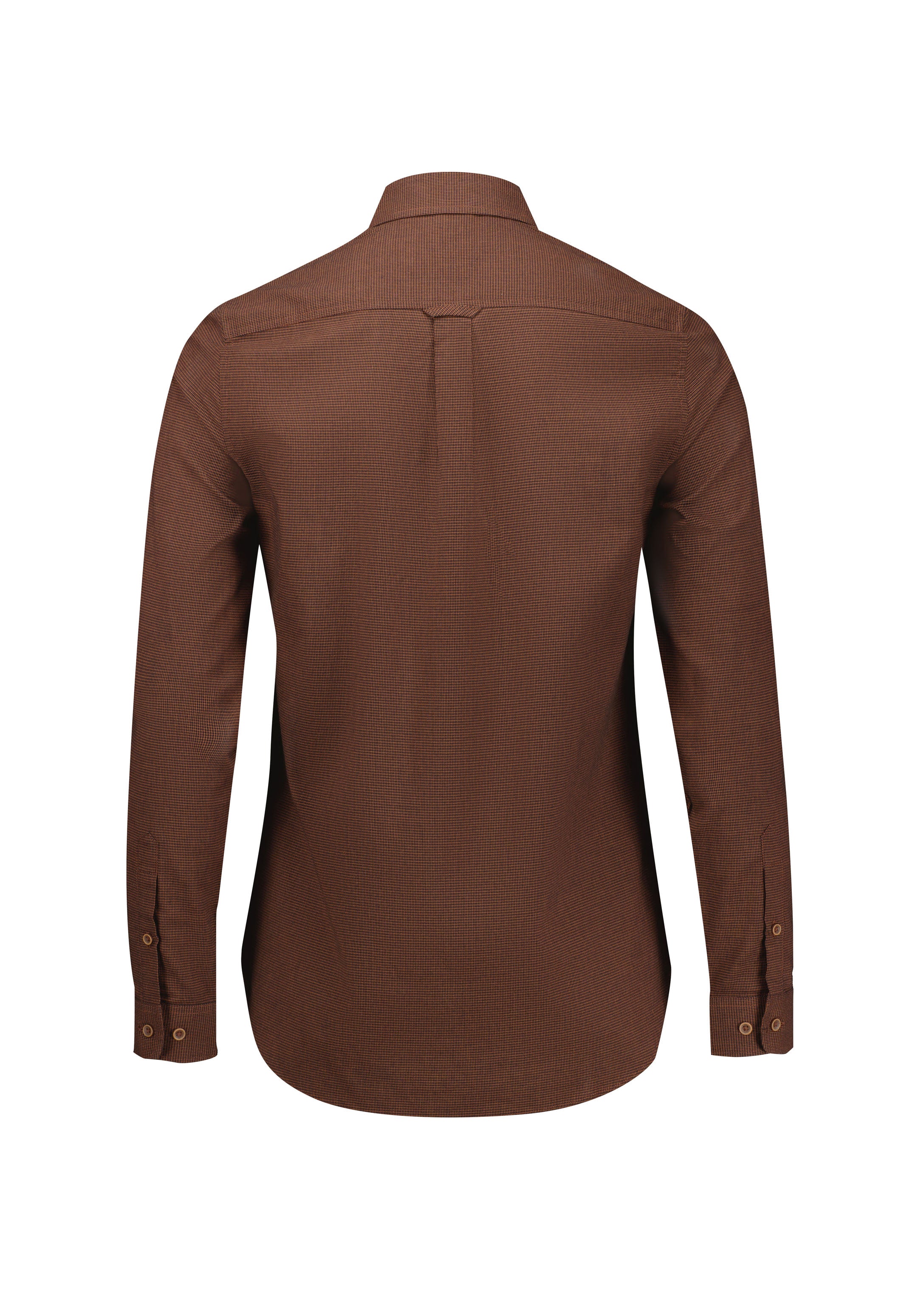 Biz Collection S421LL Soul Womens Long Sleeve Shirt in Rust - back view