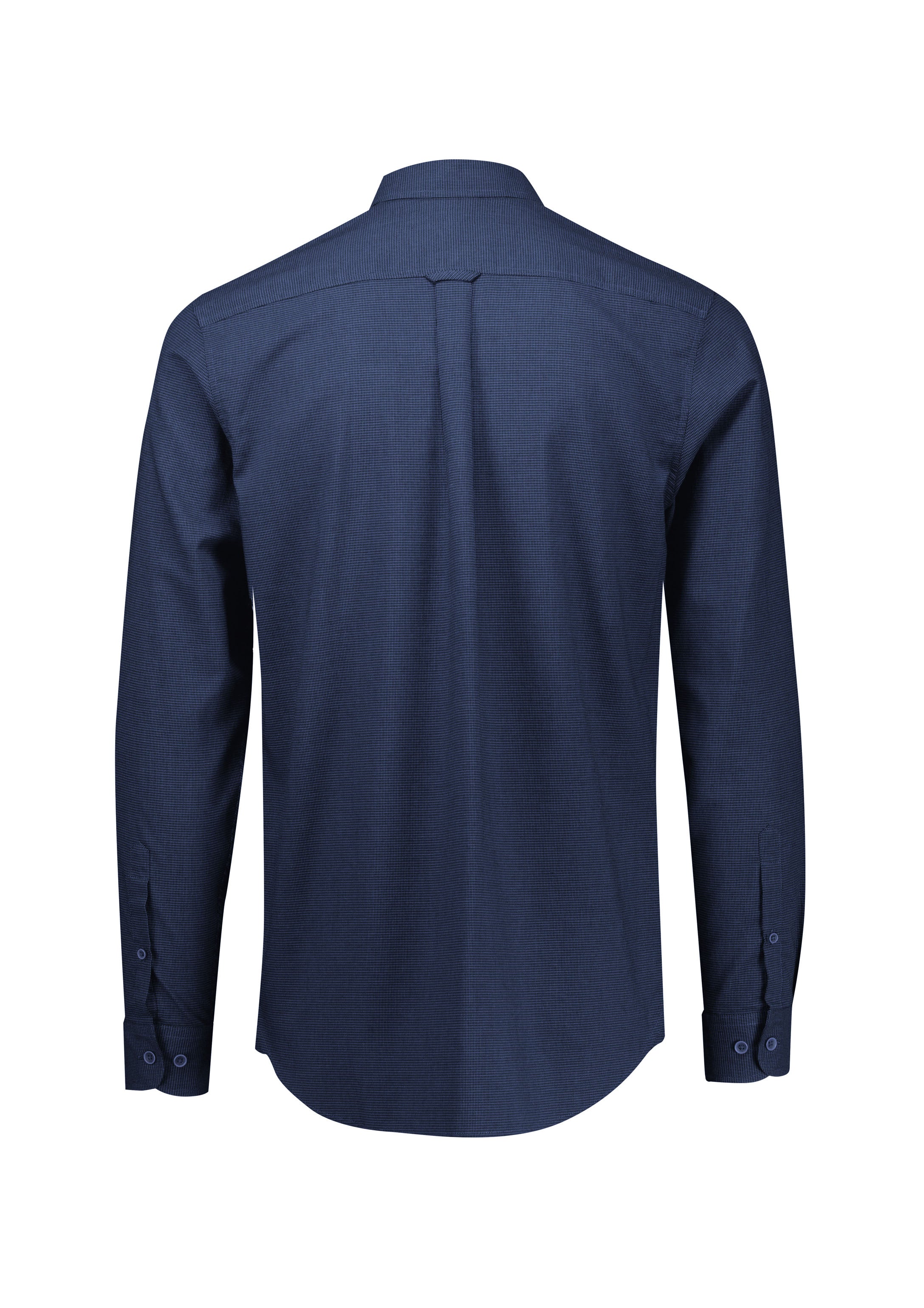 Biz Collection S421ML Soul Mens Long Sleeve Shirt in Navy - back view