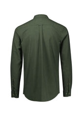 Biz Collection S421ML Soul Mens Long Sleeve Shirt in Olive - back view