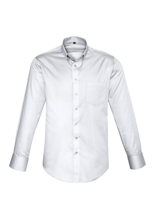 Biz Collection S522ML Dalton Mens Long Sleeve Shirt in White