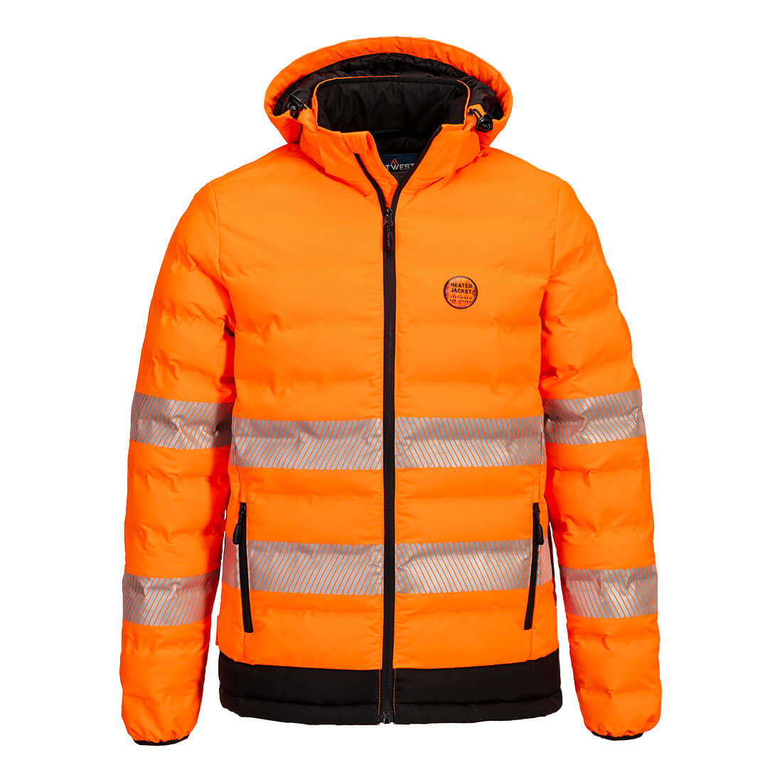 Hi-Vis Ultrasonic Heated Tunnel Jacket - S548 - Portwest-0