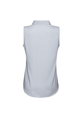 Biz Collection S627LN Madison Womens Sleeveless Top in Silver Mist - back view