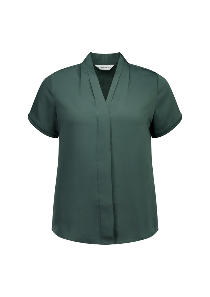 Biz Collection S628LS Madison Womens Short Sleeve Shirt in Seafoam