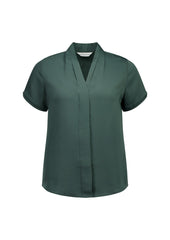 Biz Collection S628LS Madison Womens Short Sleeve Shirt in Seafoam