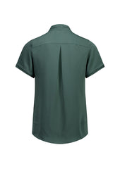 Biz Collection S628LS Madison Womens Short Sleeve Shirt in Seafoam - back view
