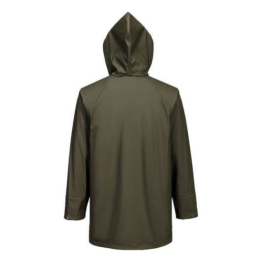 Portwest S651 Flexatex Chem Jacket in Forest Nights - back view
