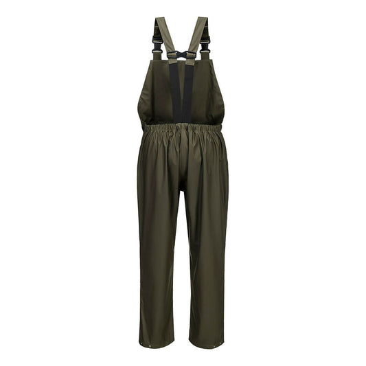 Portwest S653 Flexatex Chem Bib and Brace in Forest Nights - back view