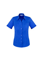 Biz Collection S770LS Monaco Womens Short Sleeve Shirt in Electric Blue