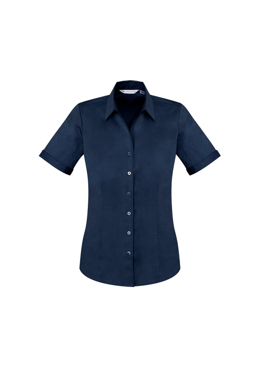 Biz Collection S770LS Monaco Womens Short Sleeve Shirt in Ink