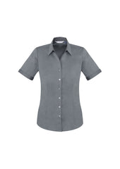 Biz Collection S770LS Monaco Womens Short Sleeve Shirt in Platinum