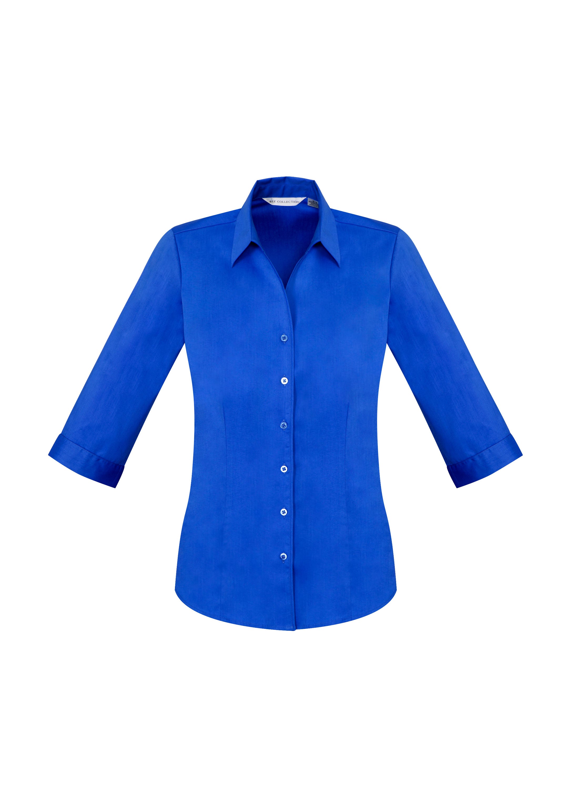 Biz Collection S770LT Monaco Womens 3/4 Sleeve Shirt in Electric Blue