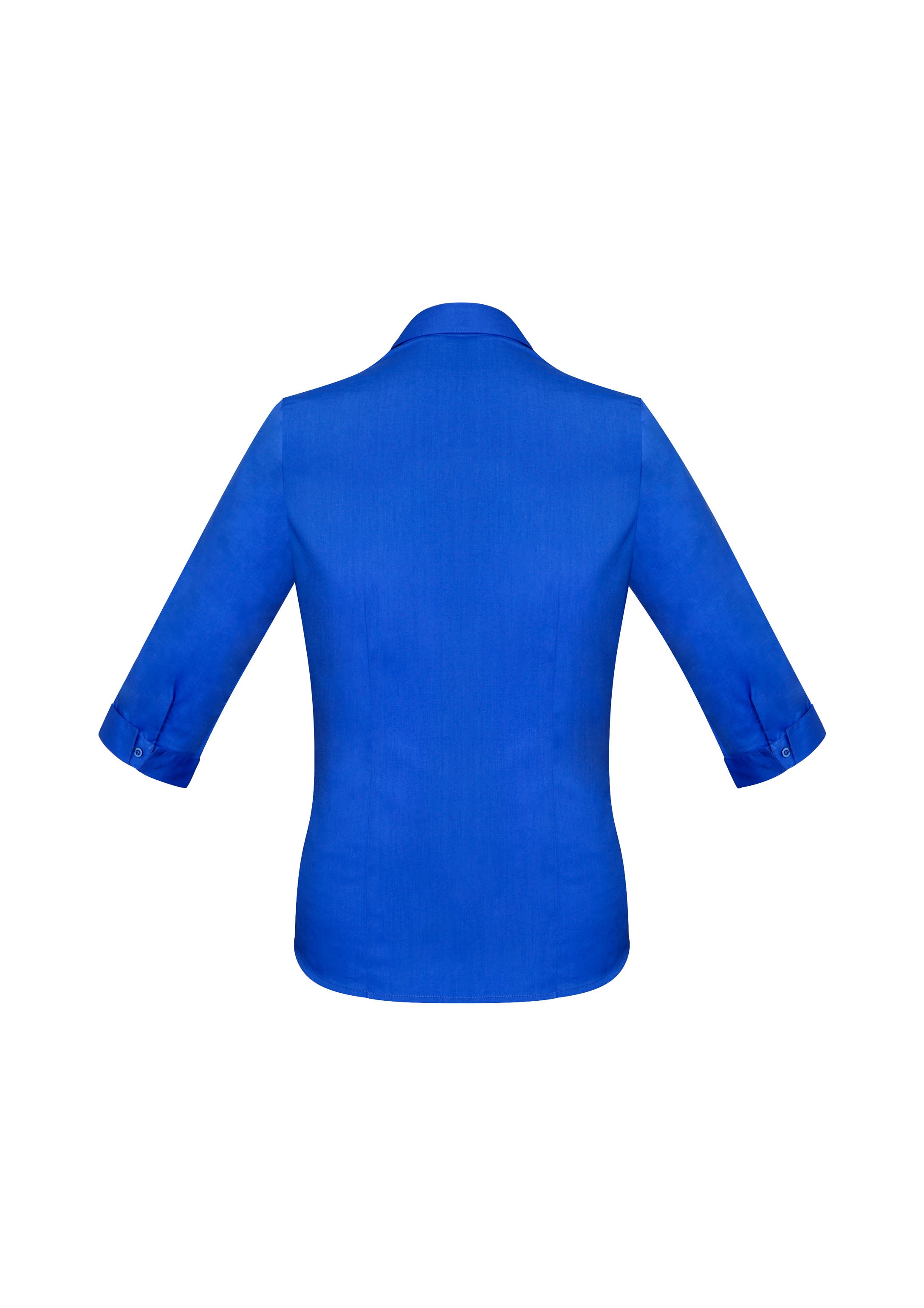 Biz Collection S770LT Monaco Womens 3/4 Sleeve Shirt in Electric Blue - back view