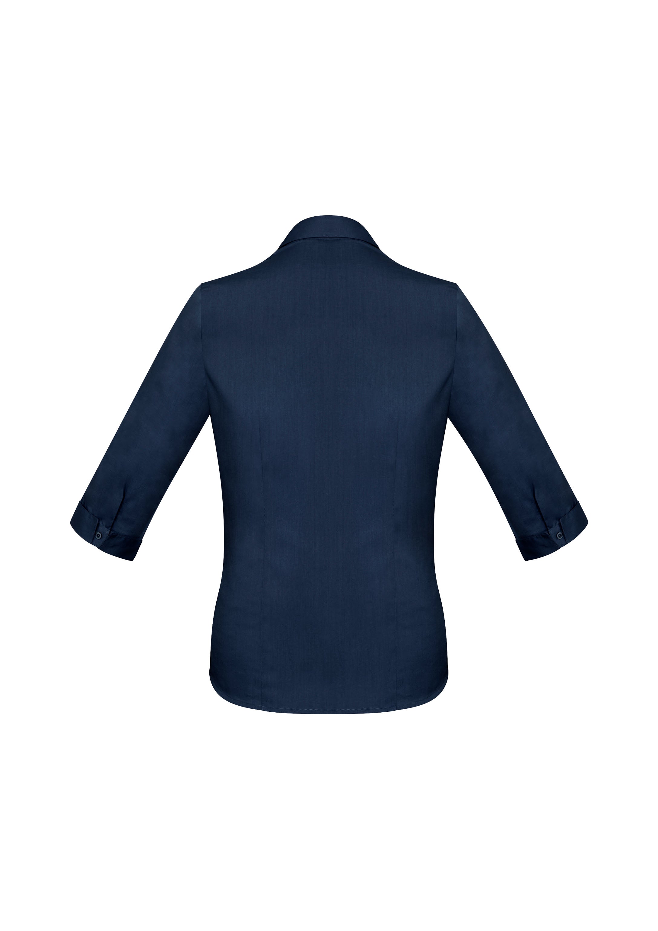 Biz Collection S770LT Monaco Womens 3/4 Sleeve Shirt in Ink - back view