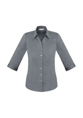Biz Collection S770LT Monaco Womens 3/4 Sleeve Shirt in Platinum