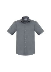 Biz Collection S770MS Monaco Mens Short Sleeve Shirt in Platinum