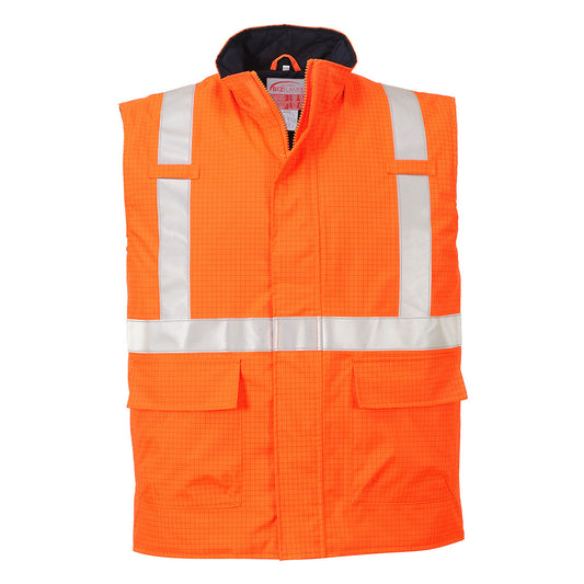Bizflame Rain Hi-Vis Anti-Static FR Bodywarmer - S776 - Portwest-0