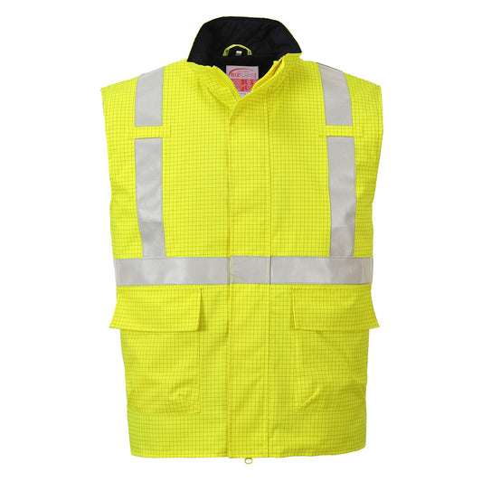 Bizflame Rain Hi-Vis Anti-Static FR Bodywarmer - S776 - Portwest-1