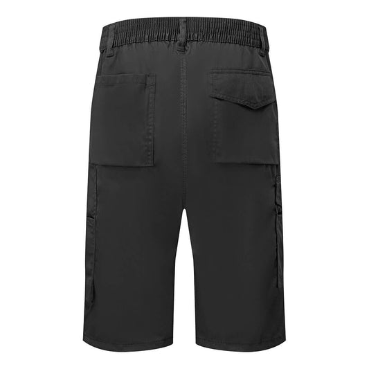 Portwest S790 Combat Shorts in Black - back view