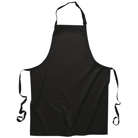 Portwest S841 Polycotton Bib Apron in Black - back view