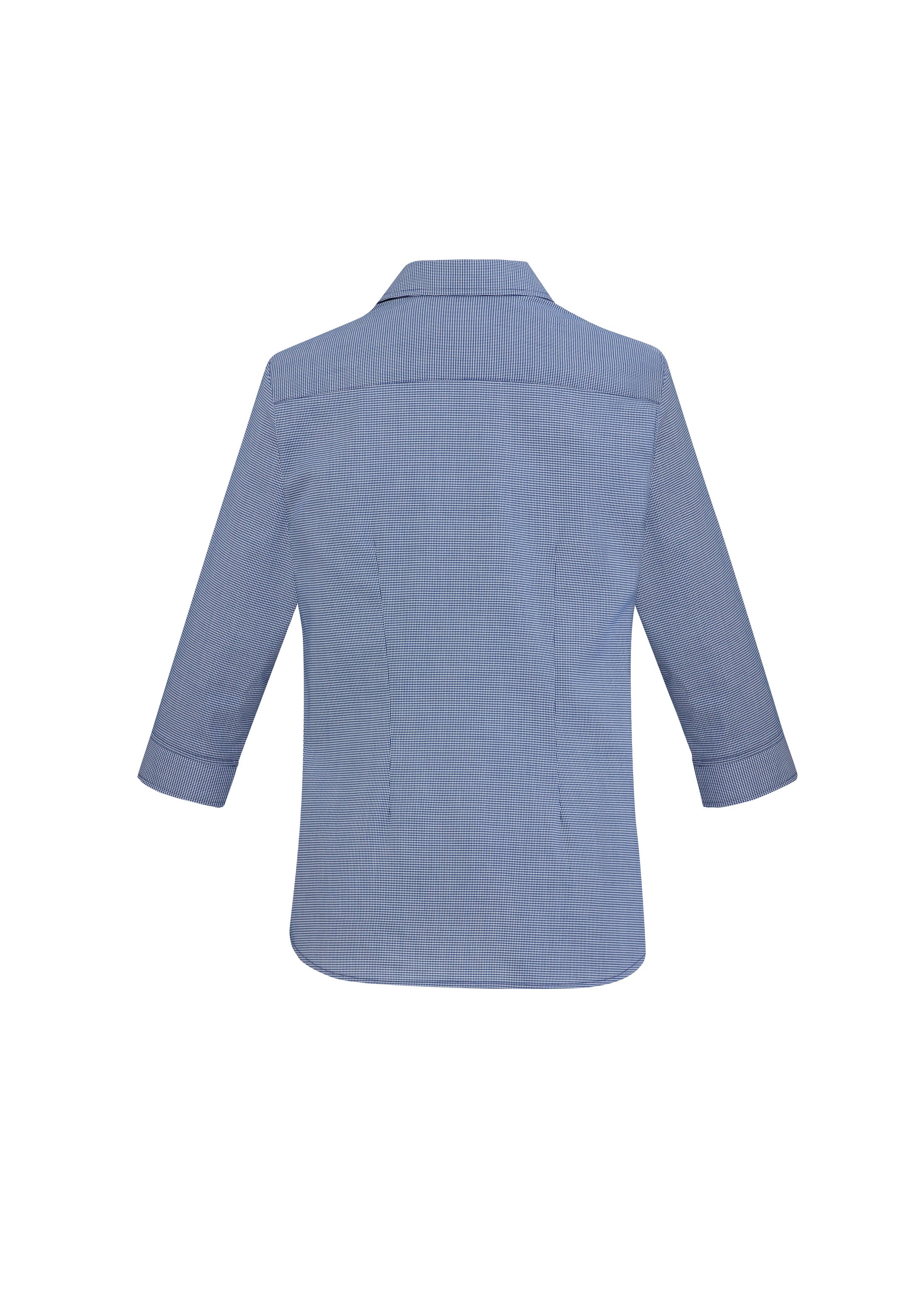 Biz Collection S910LT Jagger Womens 3/4 Sleeve Shirt in French Blue - back view