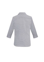 Biz Collection S910LT Jagger Womens 3/4 Sleeve Shirt in Silver - back view