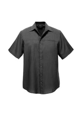 Biz Collection SH3603 Oasis Mens Short Sleeve Shirt in Charcoal