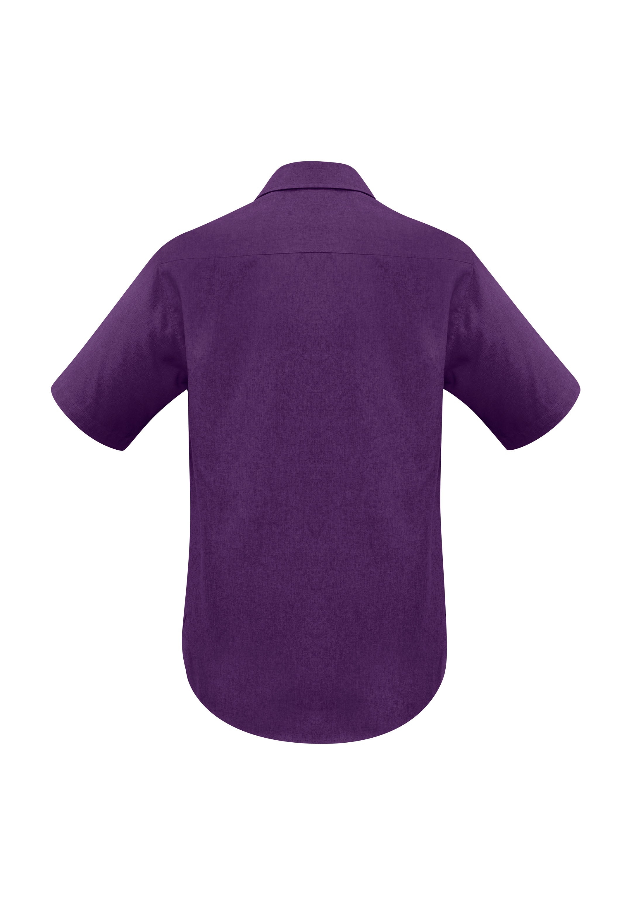 Biz Collection SH3603 Oasis Mens Short Sleeve Shirt in Grape - back view
