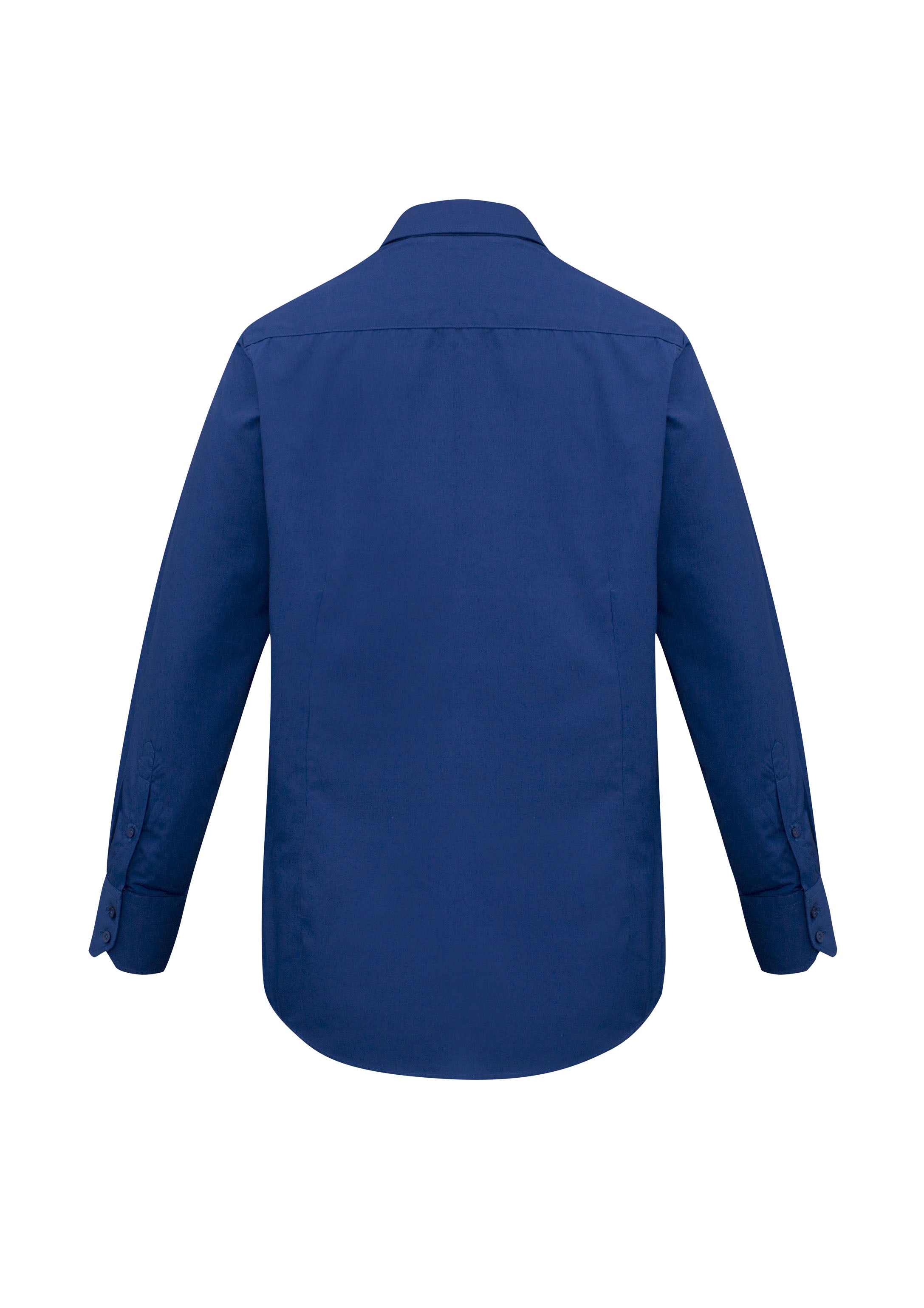 Biz Collection SH714 Metro Mens Long Sleeve Shirt in Royal - back view