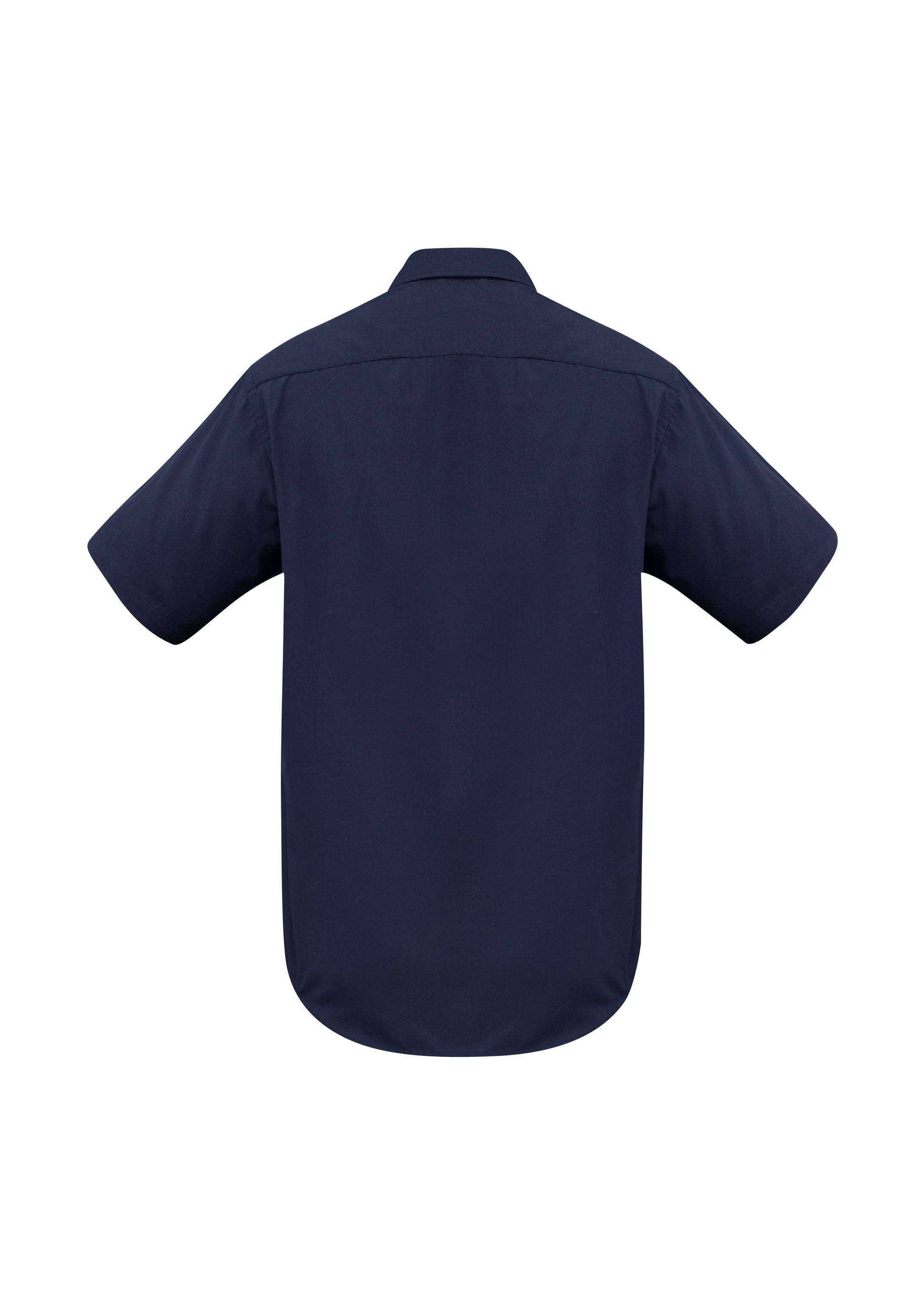 Biz Collection SH715 Metro Mens Short Sleeve Shirt in Navy - back view