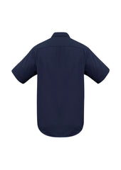 Biz Collection SH715 Metro Mens Short Sleeve Shirt in Navy - back view
