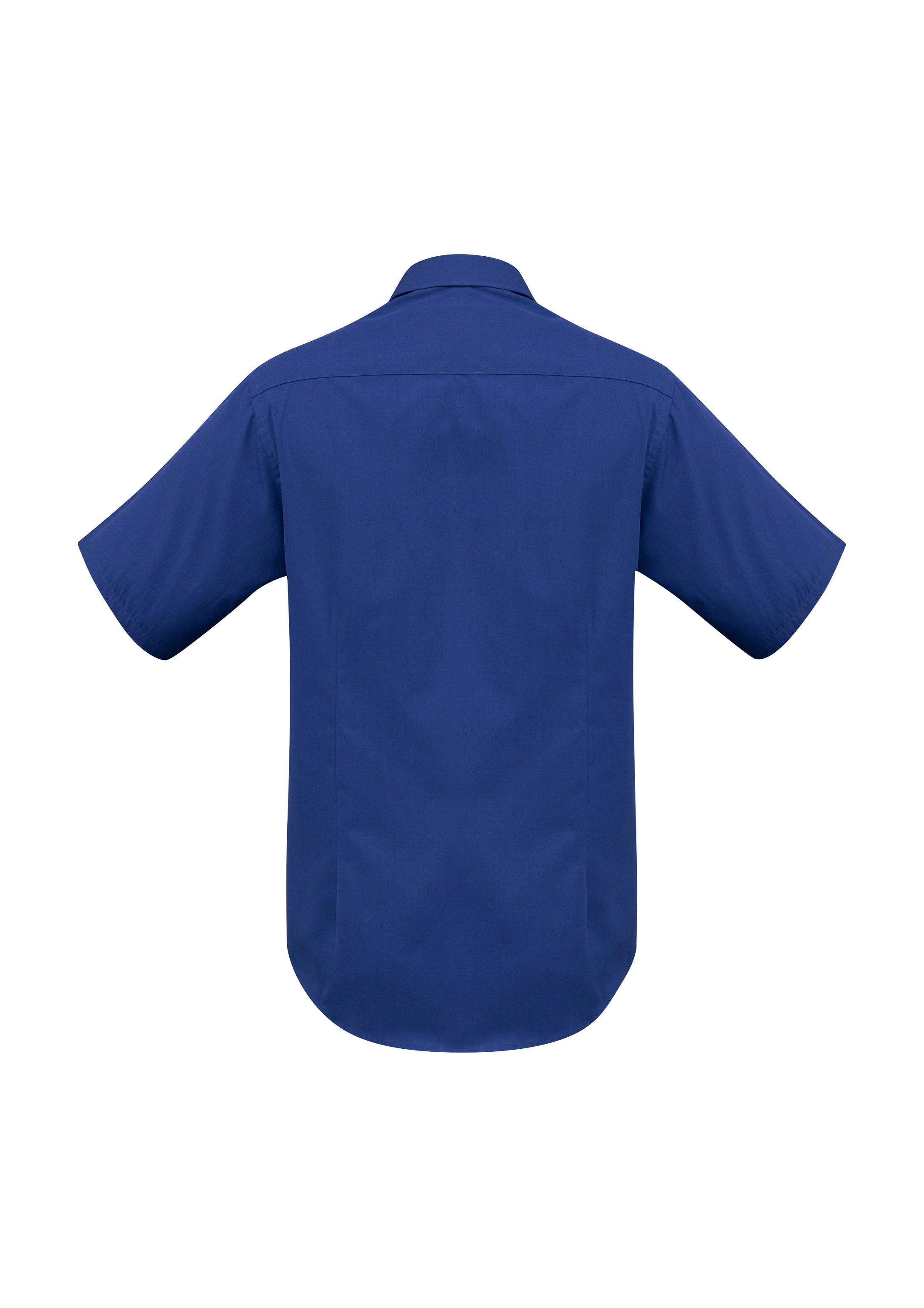 Biz Collection SH715 Metro Mens Short Sleeve Shirt in Royal - back view