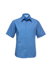 Mens Micro Check Short Sleeve Shirt - SH817 - biz-collection-1