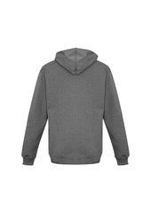 Biz Collection SW760K Crew Kids Hoodie in Grey Marle - back view