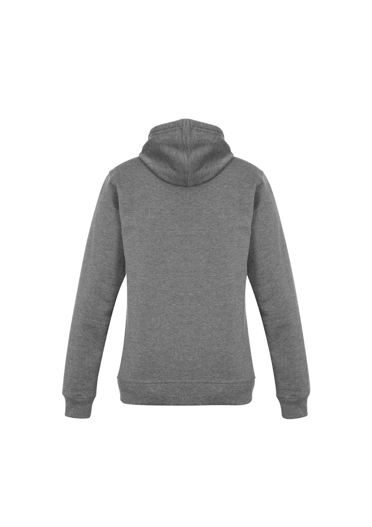 Biz Collection SW760L Crew Womens Hoodie in Grey Marle - back view