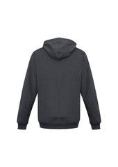 Biz Collection SW760M Crew Mens Hoodie in Charcoal - back view
