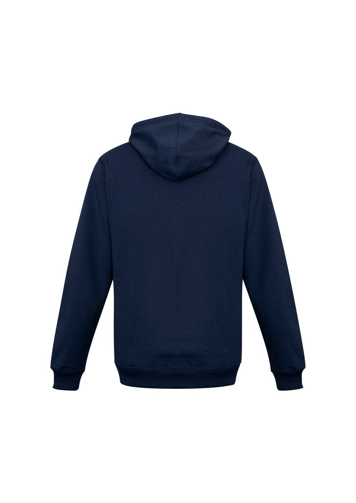 Biz Collection SW762M Crew Mens Zip Hoodie in Navy - back view