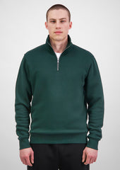 Everyday Mens 1/4 Zip - X2006M in Scarab Green - model
