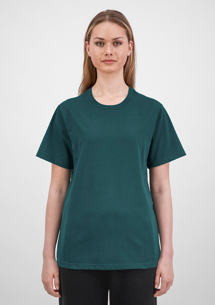 Everyday Womens Short Sleeve Tee - X2001W in Scarab Green - model