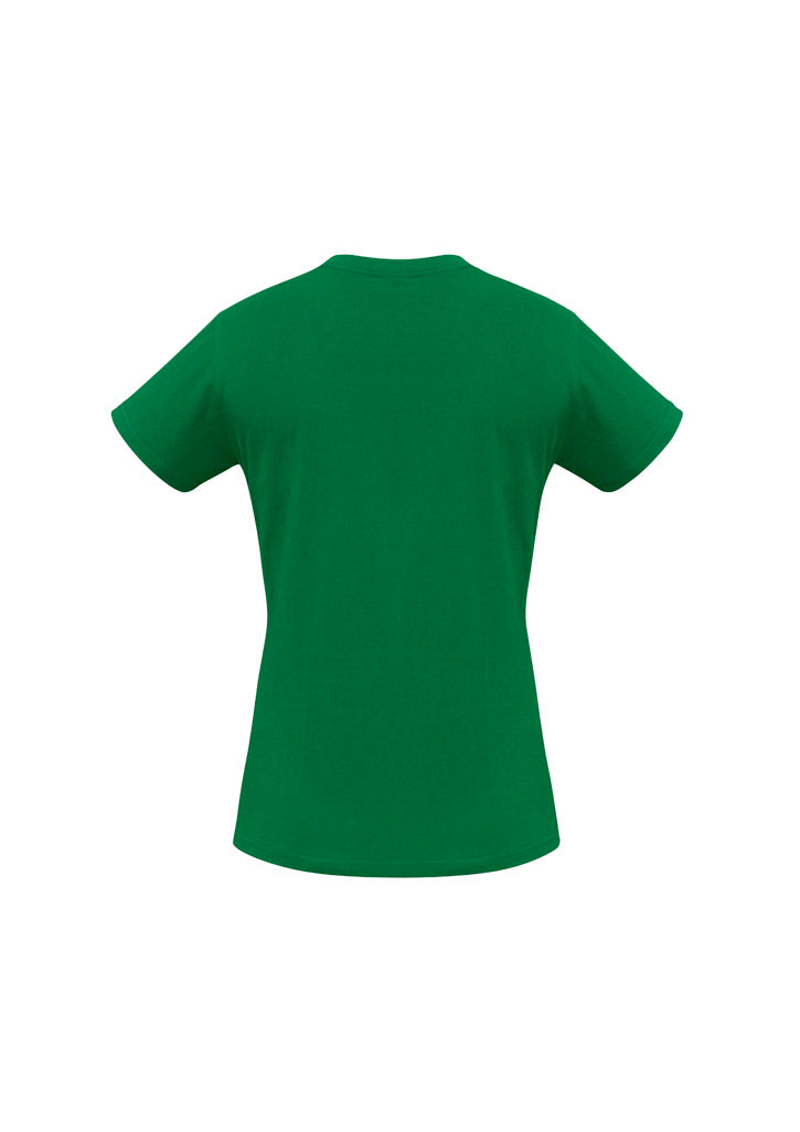 Biz Collection T10022 Ice Womens Short Sleeve Tee in Kelly Green - back view
